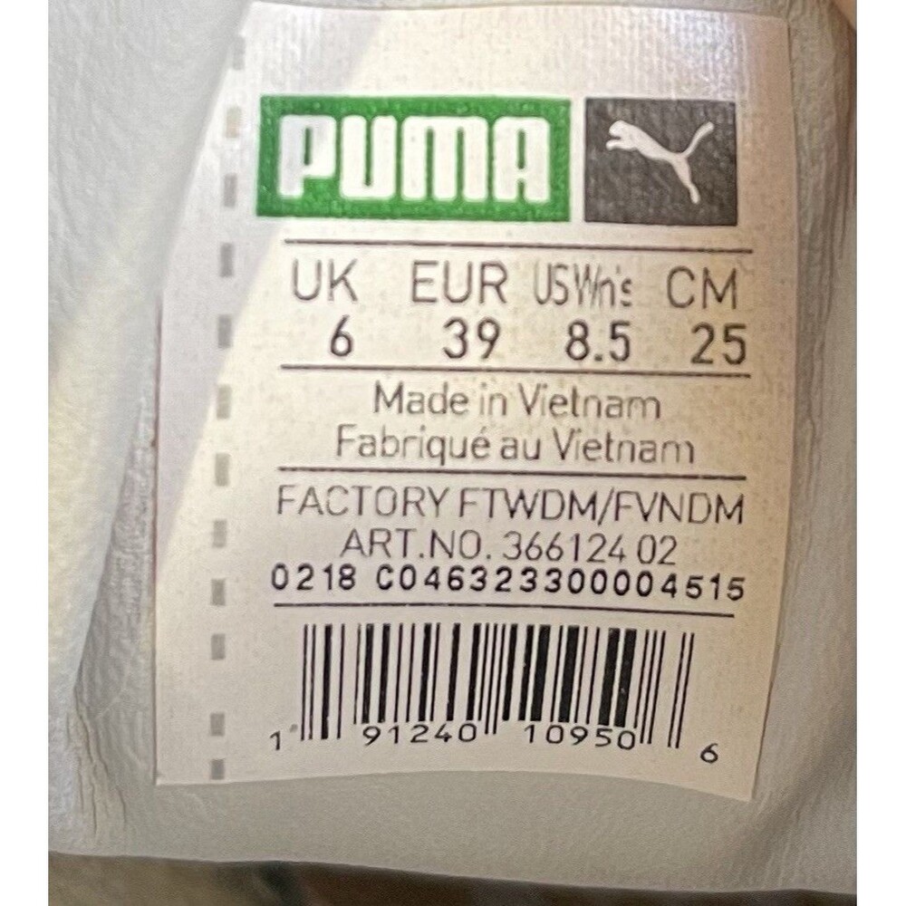 Size 8.5- PUMA Suede "Hyper Embellished" sneakers Grey Floral 50th Anniversary - Picture 6 of 7